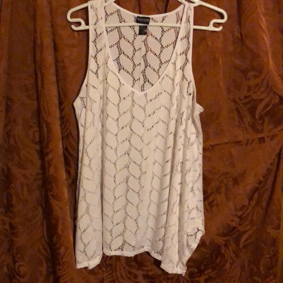 Beach scene collection Other - White sleeveless beach scene collections cover up
